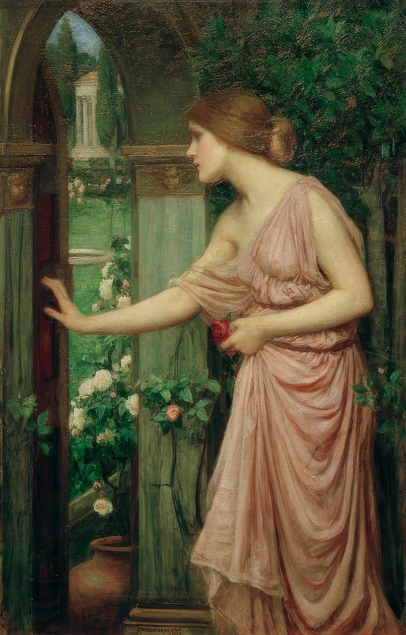 Psiche apre la porta del giardino di Cupido, 1903 - Harris Museum, Preston